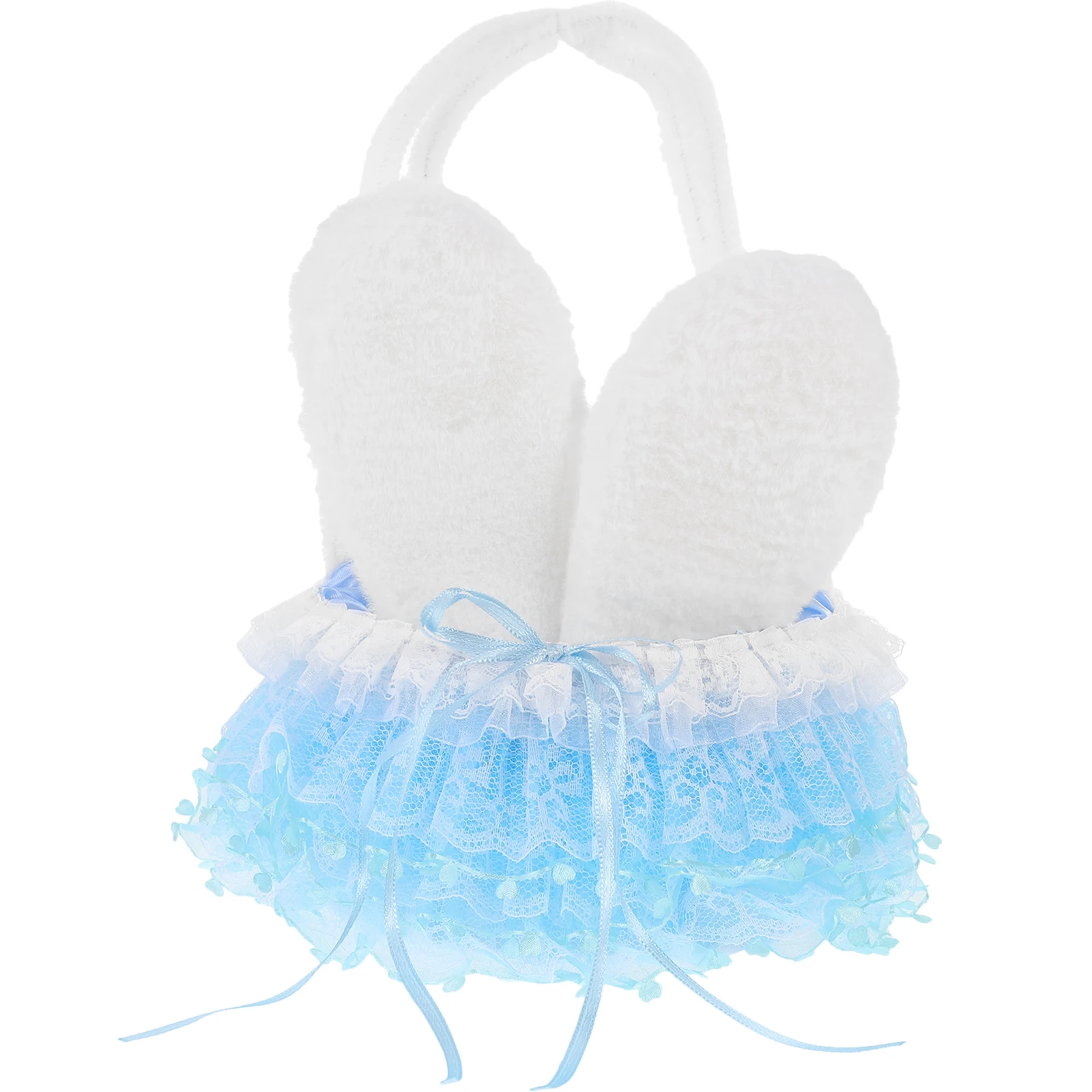 

Adorable Bunny Ear Flower Easter Tote Small Basket With Handle For Wedding Party Graduation Portable Gift For Girls