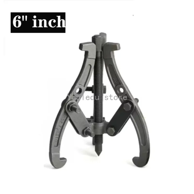 

6" inch 150mm Heavy Duty Three-jaw Puller 3 Legs Bearing Removal Tool Hub Auto Gear Puller Triangle Small Puller