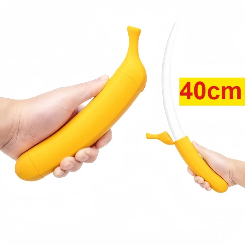 3d Printed Banana Telescopic Sword Model Toys Portable Decompression Creative Simulation Fruit Props Ornaments Gifts Handicrafts