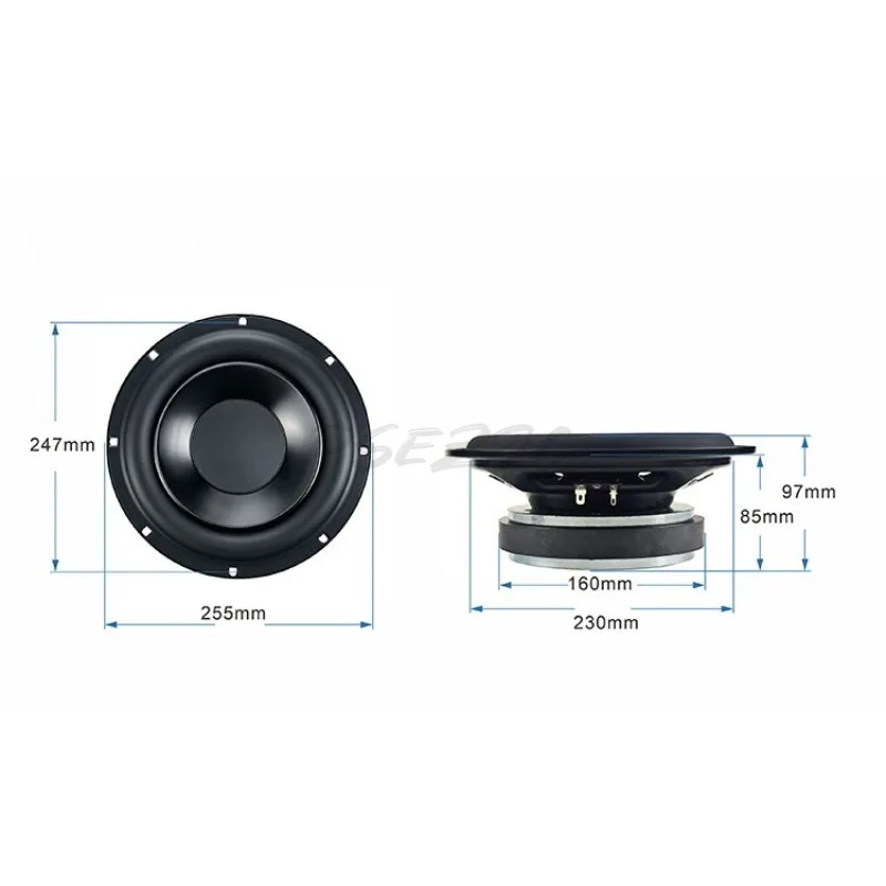 1pc Ultra Thin Speaker High-power Speaker Dual Voice Coil Speaker Upgraded Subwoofer Sound System
