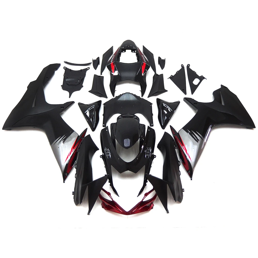 Custom Painted ABS Injection Fairing Kit For Suzuki GSXR600 GSXR750 2011-2024 K11 L1 - Black Series Motorcycle Bodywork
