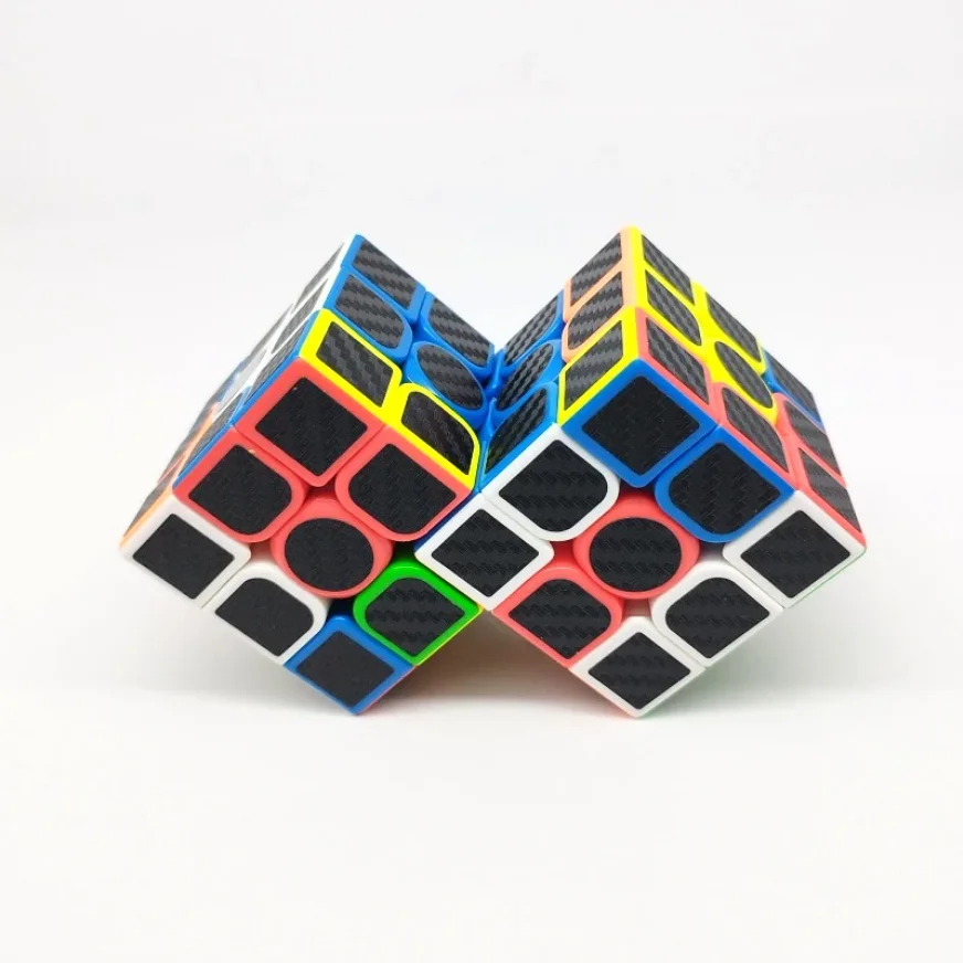 Cubo Twist Doppio 3x3 4x4 Connesso Cubo Magico in Fibra di Carbonio Cubo di Velocità Puzzle Giocattolo per Bambini Ragazzi Regalo Giocattoli Magici Rompicapo