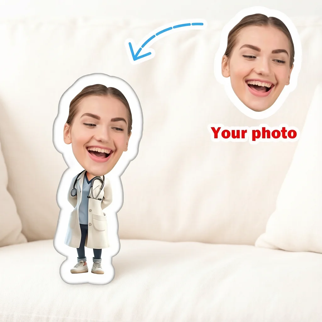 Customized Mechanical cushion Pillow - Personalized Double sided Printing, Soft Polyester Fabric, Perfect for gift
