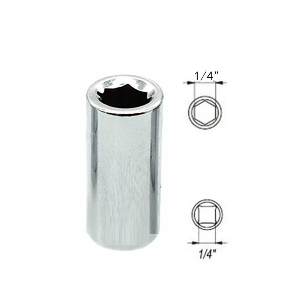1/4 Ratchet Socket Adapter Universal Socket Hex Bit Holder Converter Wrench Hand Tools Set Repair Tools