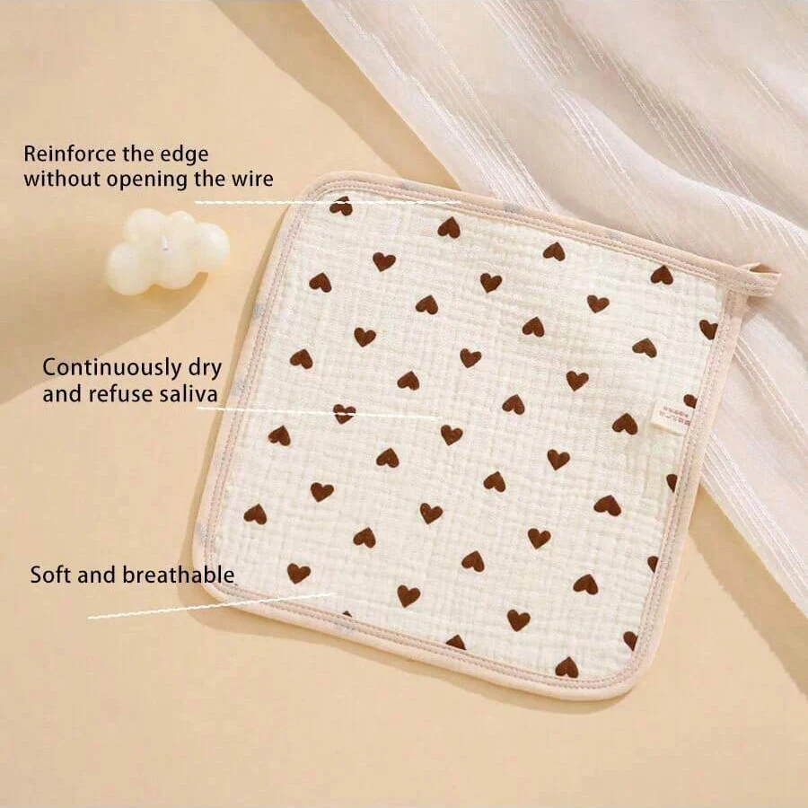 5Pcs Baby Towels, Ultra-Soft and Comfortable Newborn Washcloths, Multifunctional and Versatile, Washable Repeatedly, Soft and Skin-Friendly, Suitable for Baby Use, Perfect as a Gift image 6