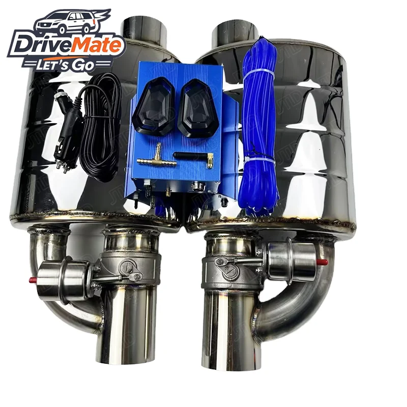

Universal 76mm 3" Stainless Steel Vacuum Vacuum Cutout Valve Exhaust Valved Muffler Pump Controller Pipe
