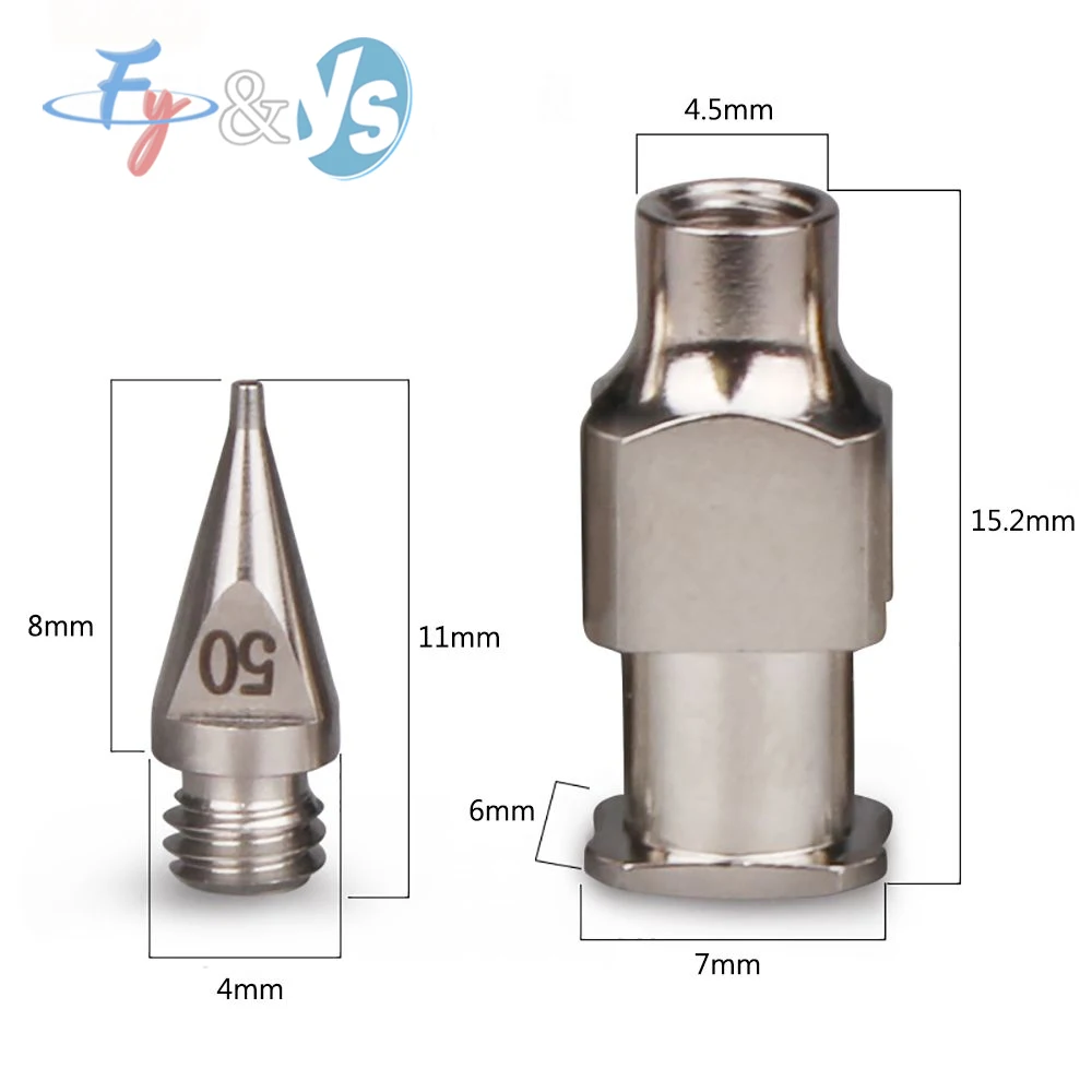 Dispensing Machine Needle Tip, HN Series High Accuracy Single Stainless Steel Nozzle for Glue, Epoxy and Liquid Application