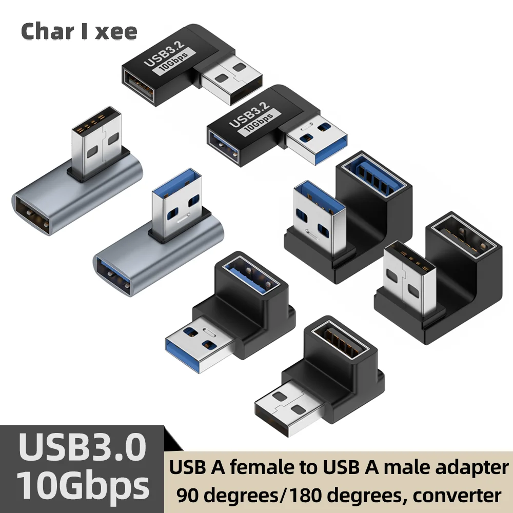 

Угловой USB 3.0 адаптер-удлинитель (штекер-гнездо) 90 градусов, с поддержкой USB 3.0, 10 Гбит/с, для ноутбуков и ПК