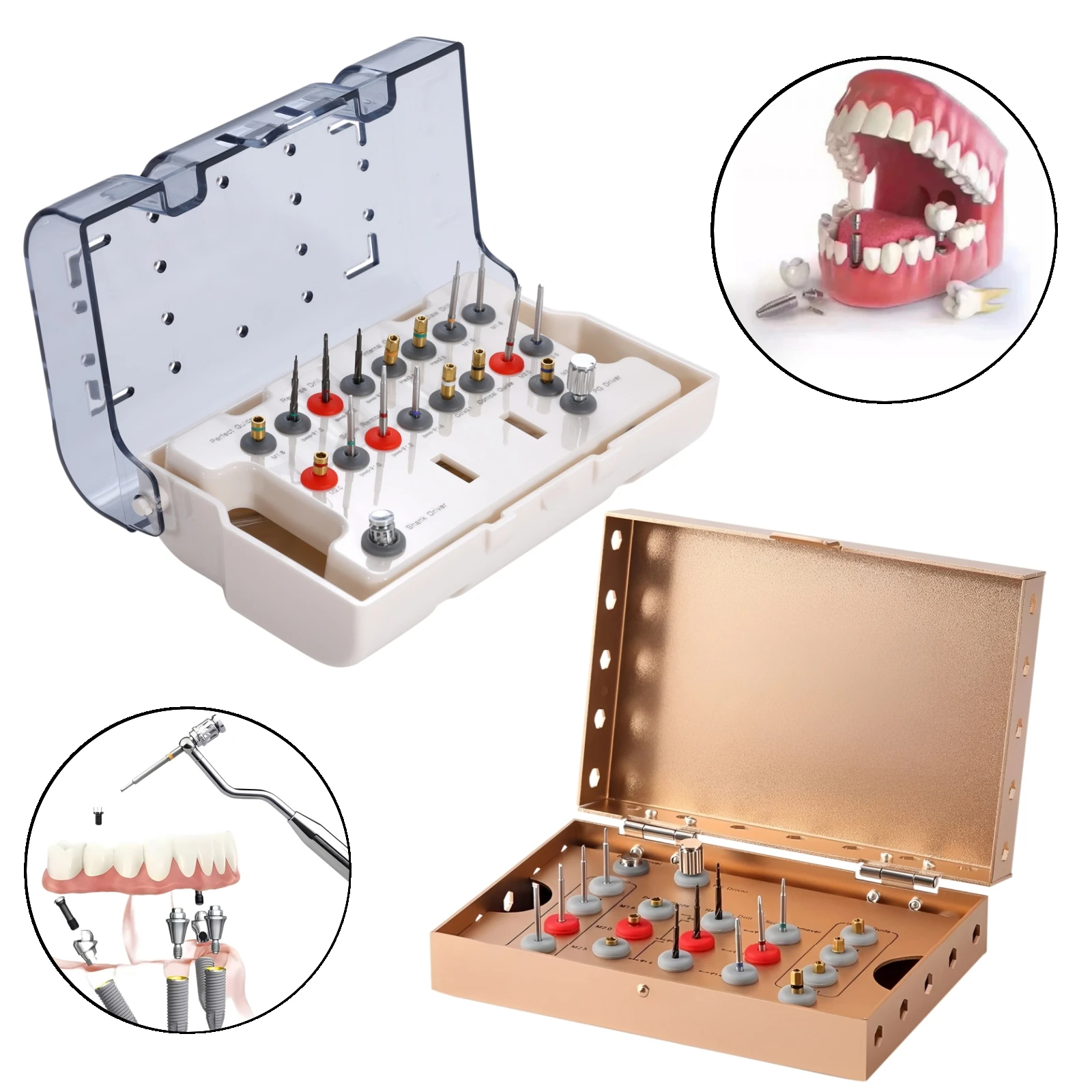 

Universal Dental Broken Screw Removal Kit Implant Screw Remover Tool Instrument Extract Tool Set