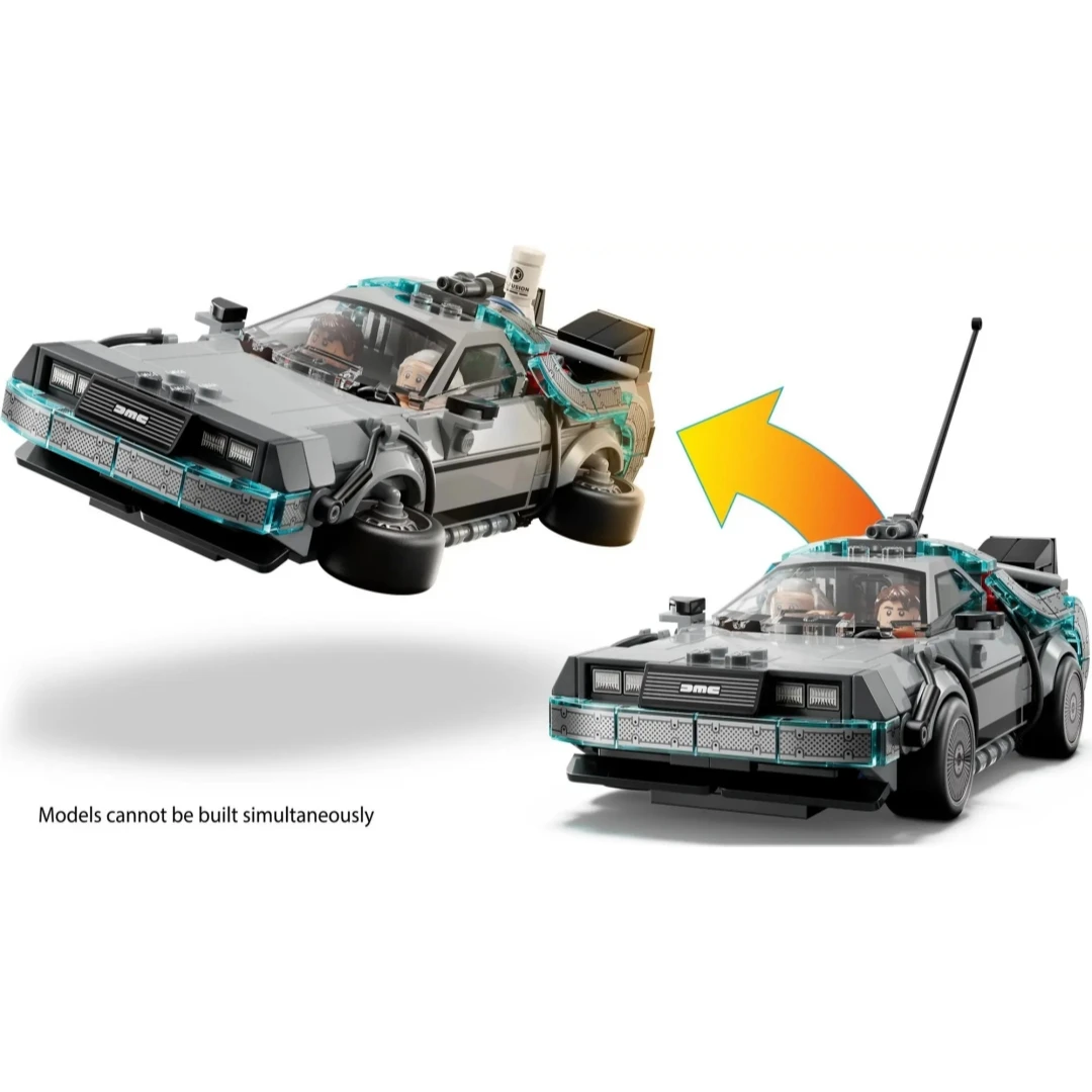 IN STOCK NEW MOC Back to the Future Time Machine Sports Car Building Block Model Bricks DIY Toy Birthday Christmas Gifts view 6
