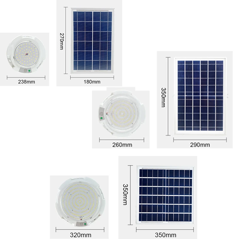 Intelligent High-power Solar Induction Light for Home Outdoor and Indoor LED Solar Ceiling Light Waterproof with Remote Control
