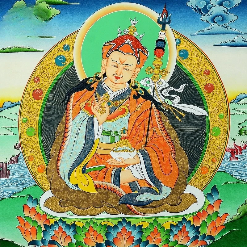 Hand-painted thangka hanging paintings, Lianshi portraits, home living room decoration paintings