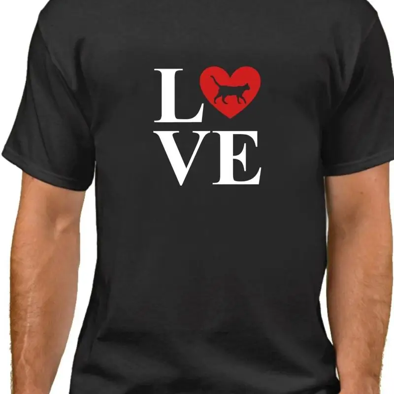 

Футболка LOVE Cats My Cat Is Valentine День святого Валентина Любитель животных Рождество