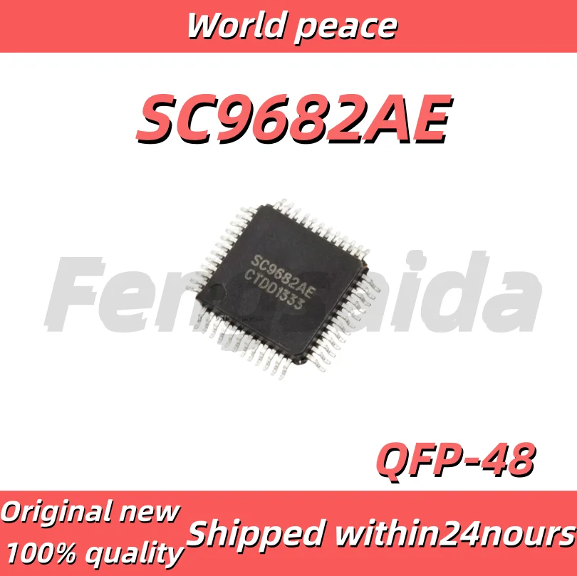 (1-10pcs)100% Brand new original SC9682AE QFP48 Package Microcontroller Commonly Used Vulnerable Chip on Car Computer Boards