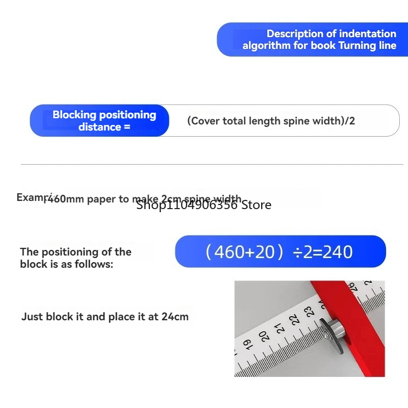 for Manual Creasing Machine A3 A4 Thick Paper Creasing Machine Folding Machine 460 Business Card Photo Greeting Card