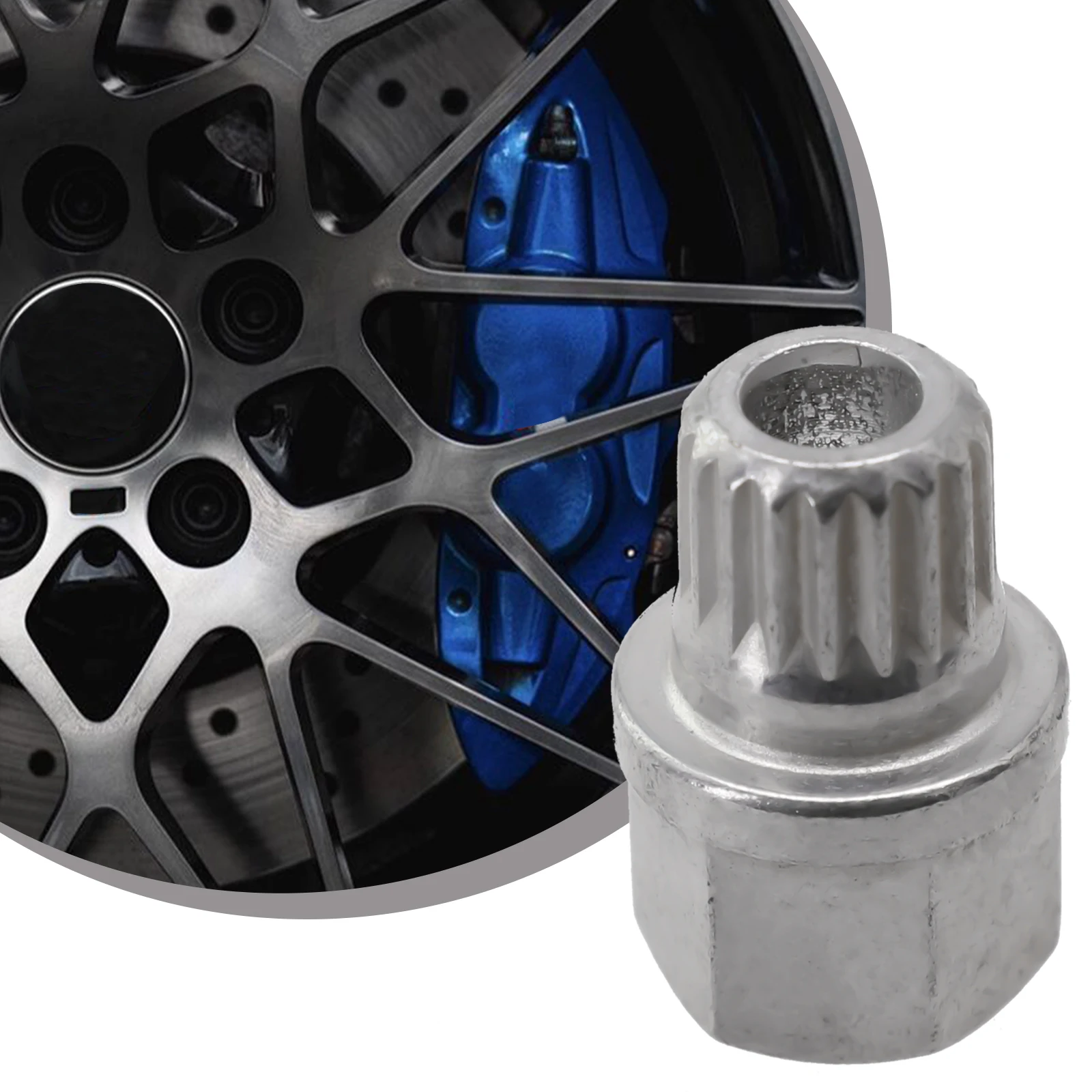 Removal Tool Wheel Lock Lug Nut Hollow Lug Nut Screw Removal Key Steel Wheel Lock Car Anti Theft Car Accessories