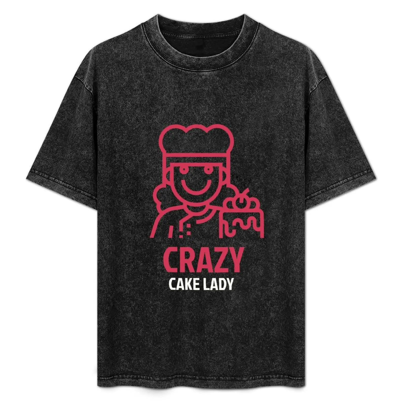 Crazy Cake Lady T-Shirt Sweat Resistant Workout Tee Shirt