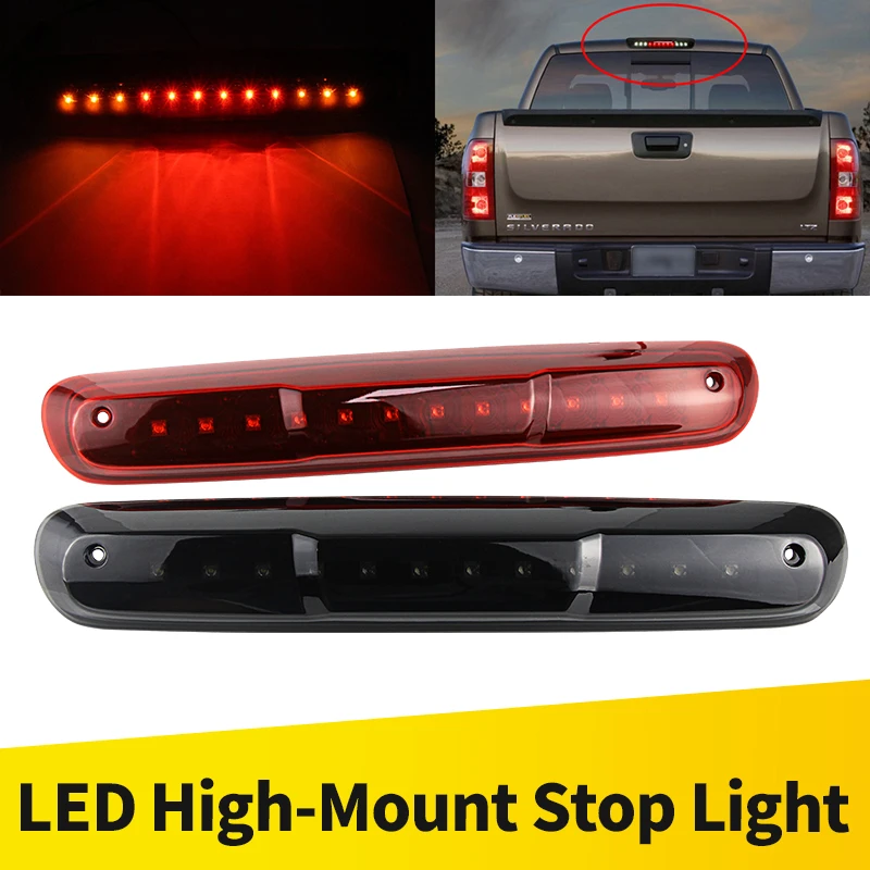 For Chevy Silverado GMC Sierra 1500 2500 3500 HD 2007- 2013,For Hummer H3T 2009-2010 3RD Third Brake Light, Rear Tail Light Lamp