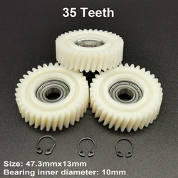 47.3x13mm Oblique Planetary Gear 35 Teeth Helical Gears With 6900Z Bearings Wheel Hubs Electric Bike Nylon Gear For E-bike Parts