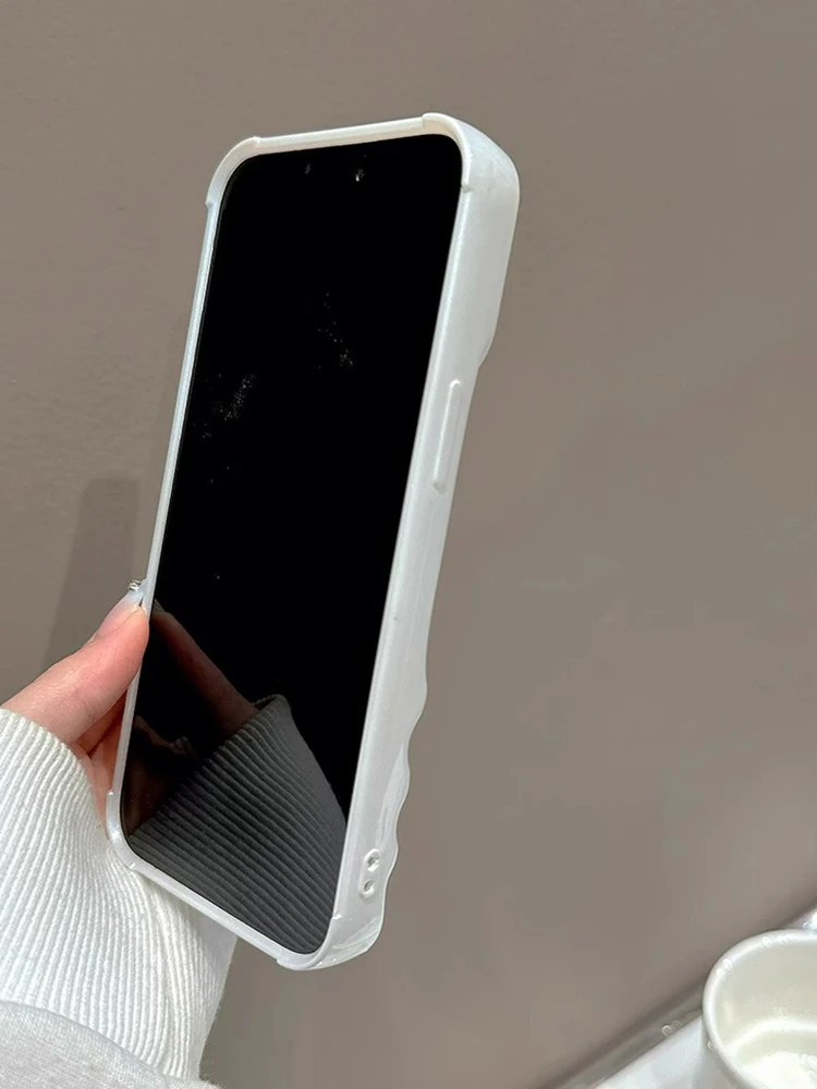 Stilvolle 3D-Wellen-Handyhülle mit glänzendem, pinkfarbenem Rückenteil für iPhone Air 11 12 13 14 15 17 18 Pro Max – Detail 16