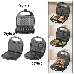 Waffle Maker Compact with Indicator Lights Nonstick Plates Easy to Clean Waffle Iron for Waffle Breakfast Toastie Omelette Lunch