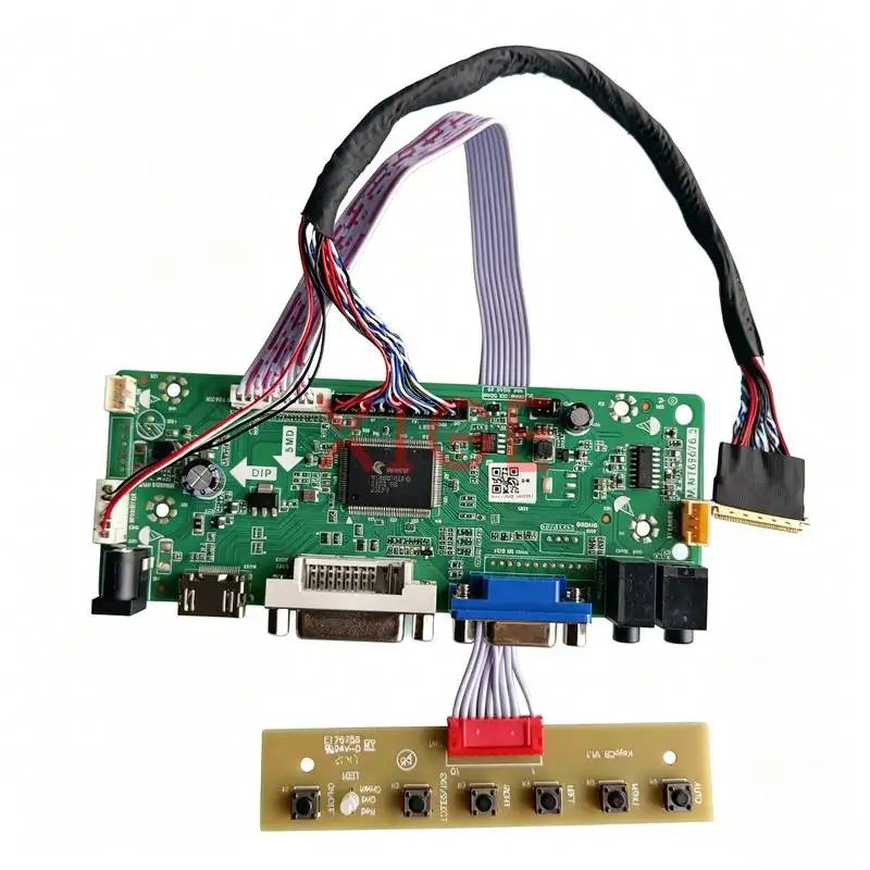 

Drive Controller Board Fit LP156WD1 N156O6 B156RW01 LTN156KT02 1600*900 Display Screen 1600x900 40 Pin LVDS HDMI+DVI+VGA DIY Kit