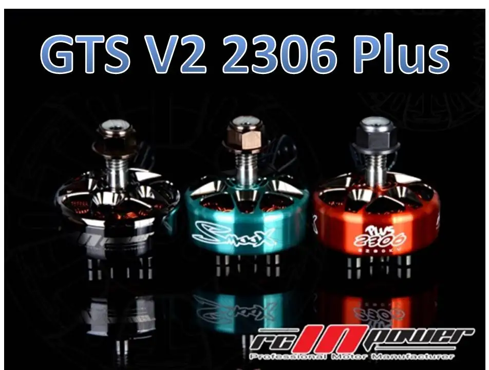 4pcs RCINPOWER SmooX GTS V2 2306 Plus brushless motor 1880/2280/2580kv high-end freestyle For RC racing Drone Parts