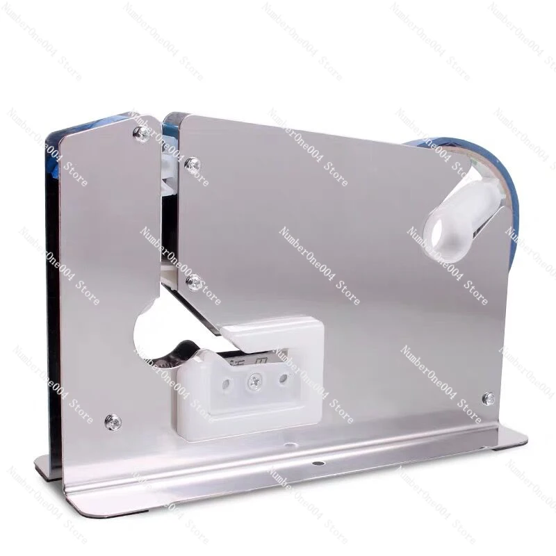 

Stainless Steel Tape Cutter Dispenser Supermarket Plastic Bag Sealing Machine Food Packing Sealer Mini Fruit Stapler Packer