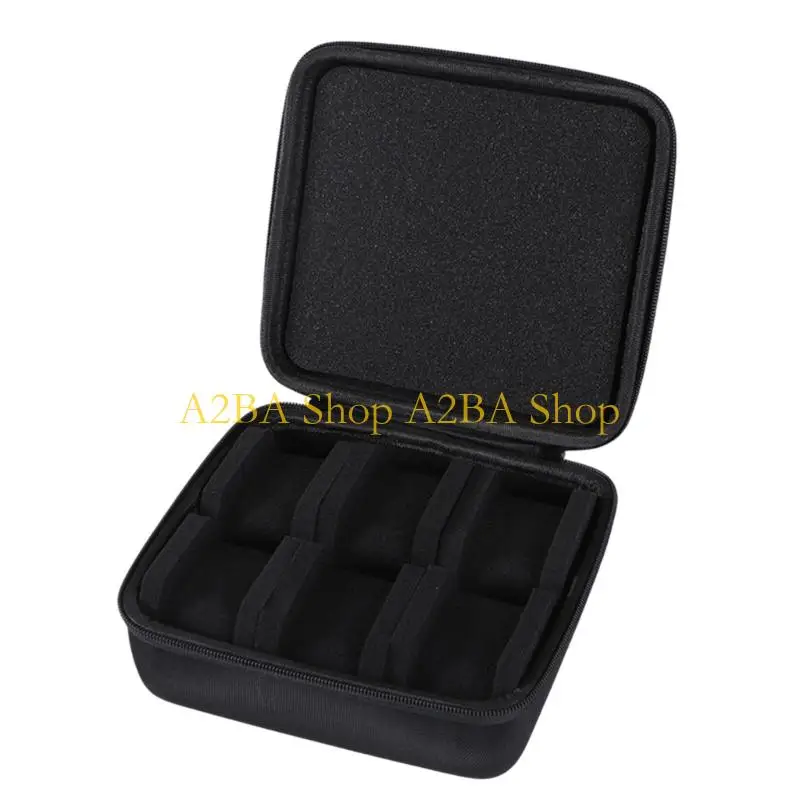 

A2BA Smartwatch Carrying Case 6 Slot Storage Box Shockproof Portable Jewelry Organizers Solution for Collectors & Enthusiasts