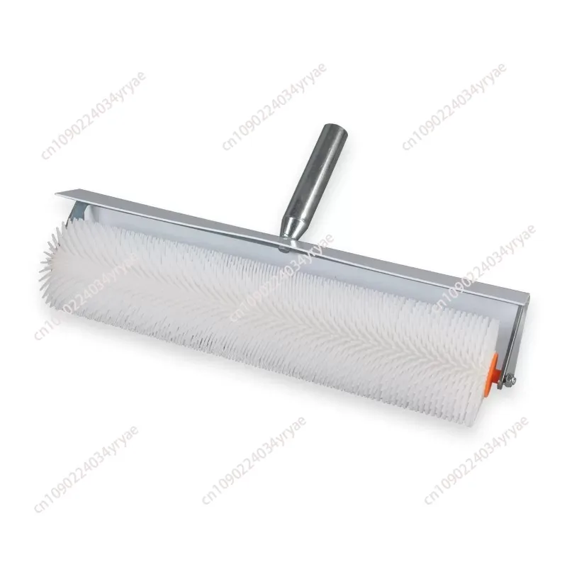 Spiked Screeding Roller Tool for Bubble Removal and Smooth Leveling on Flooring Surfaces Cement Tool with Splash Guard