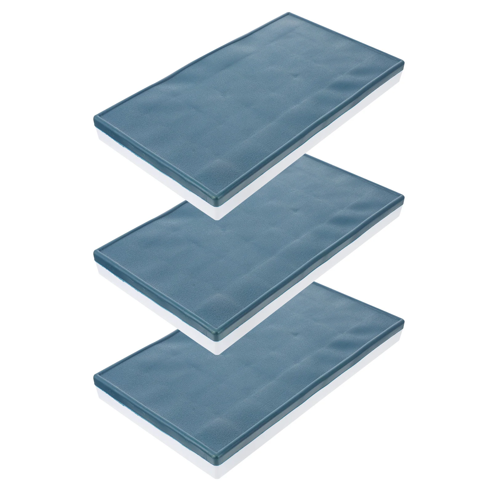 3 قطع من حاوية صبغات الألوان المائية البلاستيكية المتينة ذات سعة كبيرة وخفيفة الوزن وحامل طلاء الغواش للحرف اليدوية للرسامين