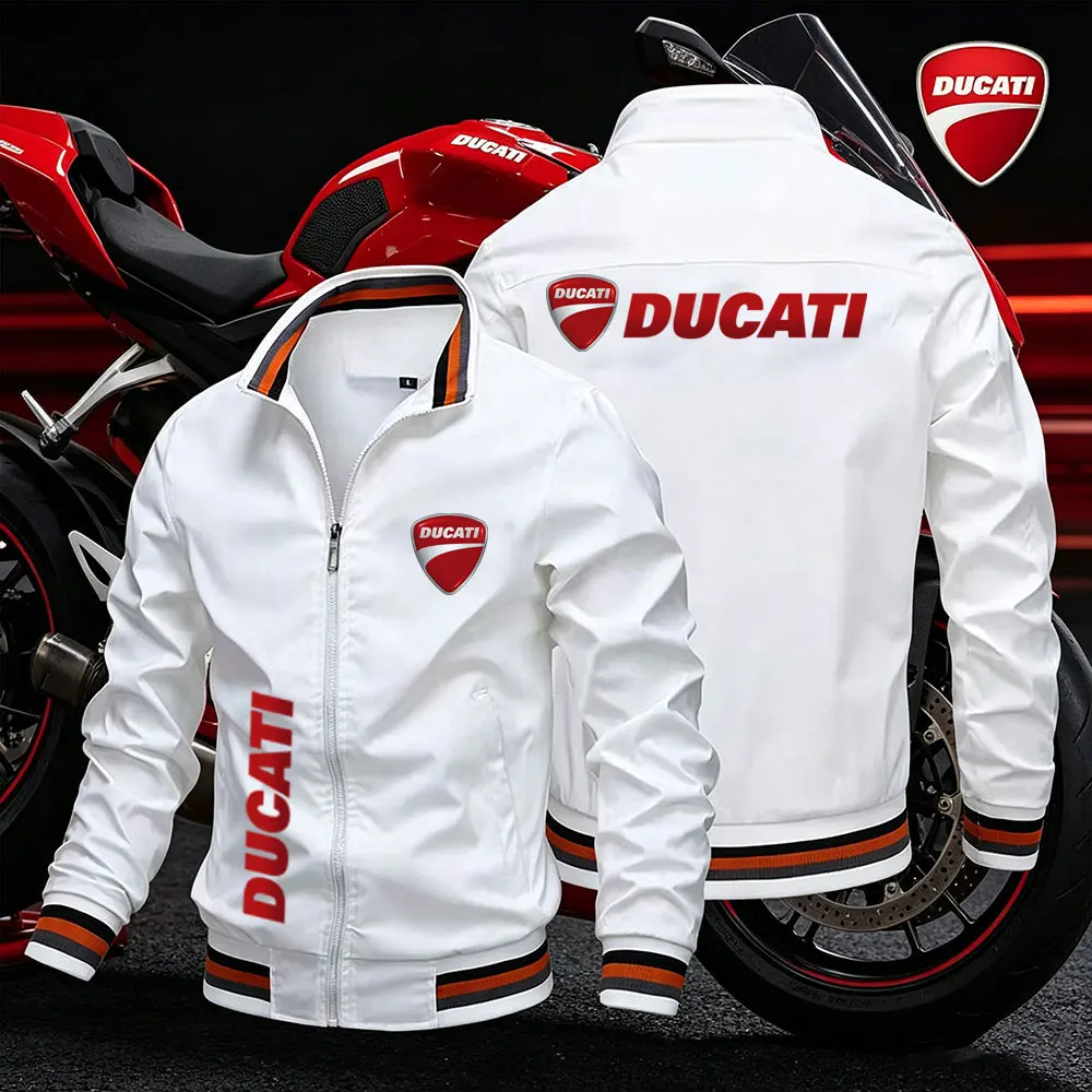 2026 Ducati Men's motorcycle jacket spring summer outdoor leisure fashion sports coat ultra-thin zipper sun protection clothing