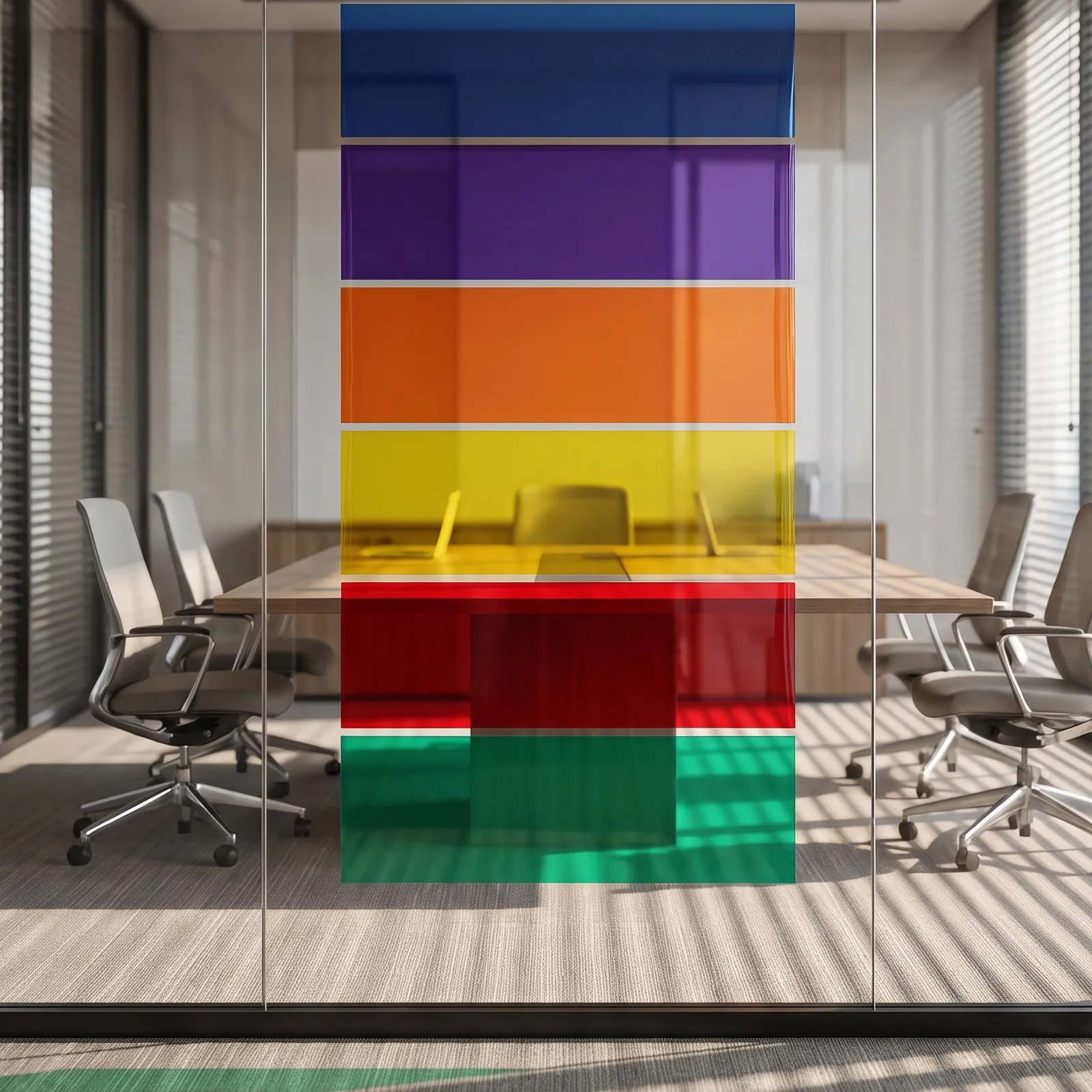 6 Rolls Colorful Transparent Window Film Decorative Film Peel Stick for Glass Doors Privacy Photo Studio Lighting
