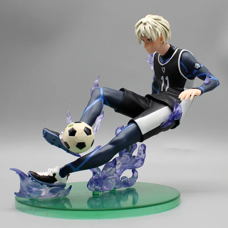 Anime Blue Lock Nagi Seishiro Action figuren Nummer 11 Spielzeug für Kinder PVC Sammler Dekoration Puppe 18cm