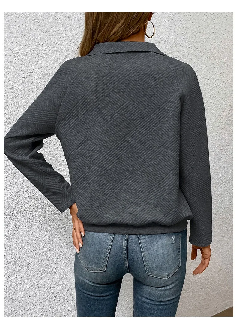 Casual Long Sleeve Hoodie Regular Fit Simple Style with Pocket Stand Collar Thin Regular Length Pullover Colorblock Women Hoodie