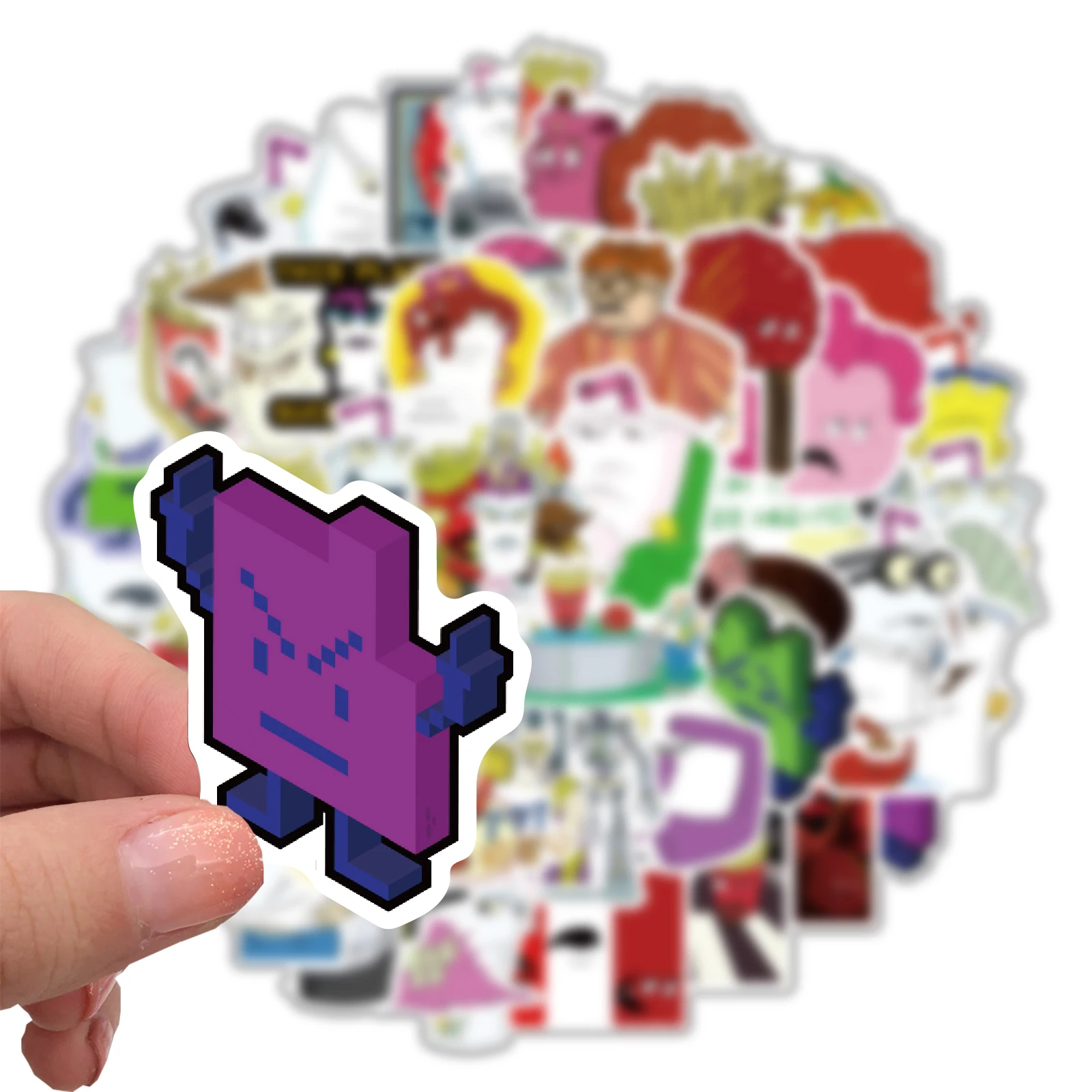 50PCS Anime Cartoon Aqua Teen Hunger Force Sticker Graffiti DIY Motorcycle Skateboard Suitcase Waterproof Decal