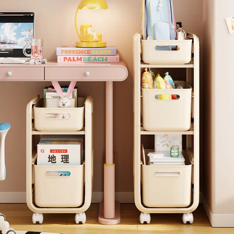 Removable Removable schoolbag shelf Student office Living room Study bedroom Multi-layer storage rack Under table trolley - Aliexpress Deal