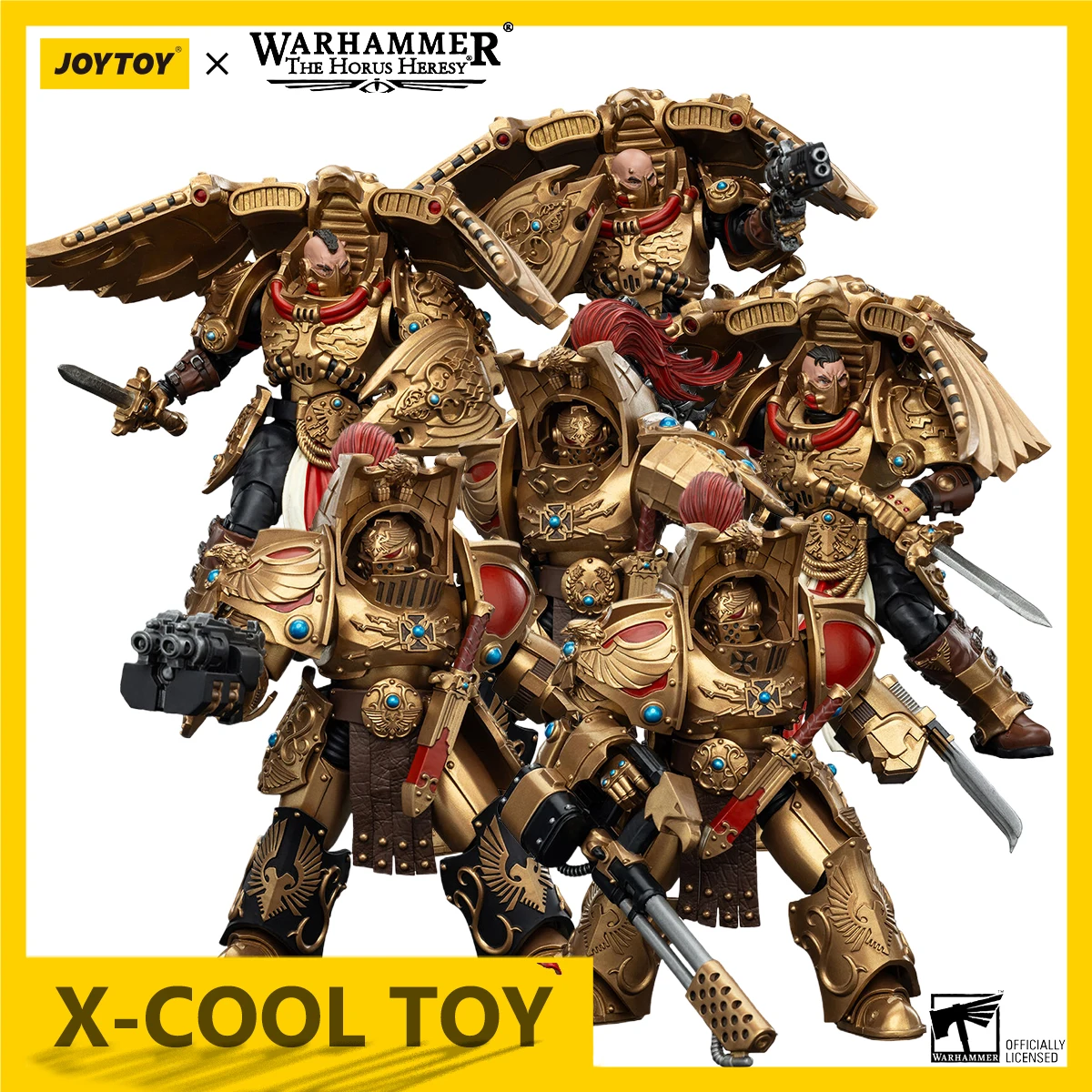 JOYTOY Warhammer Legio Custodes Action Figure Aquilon Terminator Squad Figurine Custodian Venatari Squad Joint Movable Model Toy