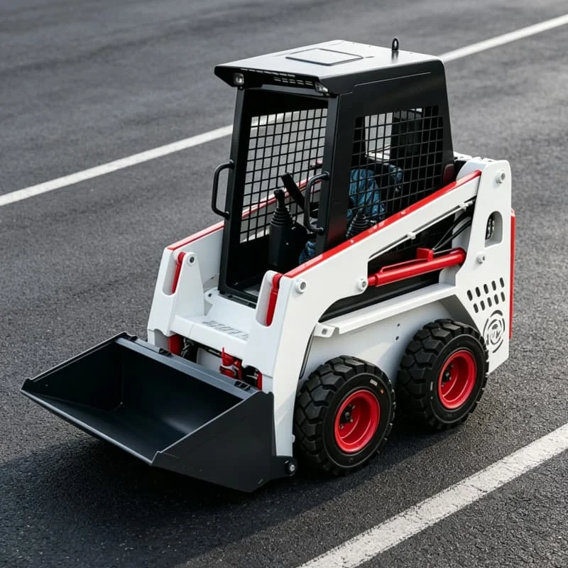 Customized New Skid Steer Loader, Ride-on Multi-functional Skid Loader, Sand & Gravel Handling Loader for Construction Sites