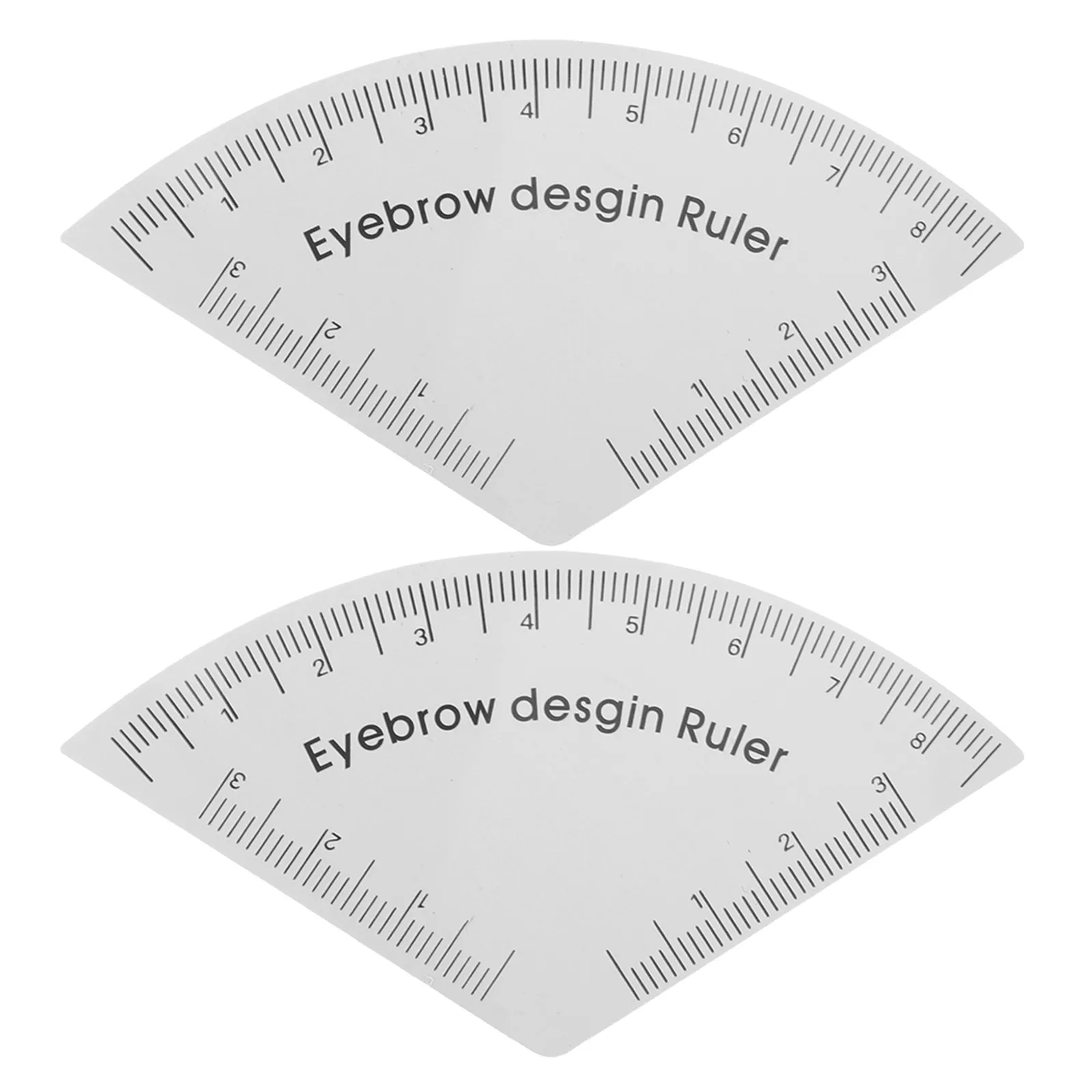 Tool Makeup Eyebrow Stencil Halloween Christmas Brow Ruler Tool Eyebrow Map Tool Brow Shaping Tool Eyebrow Draw Tool 2PCS