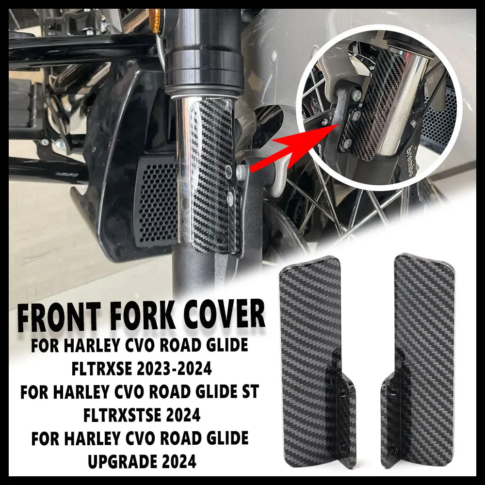 BRAND - NEW For Harley CVO Road Glide FLTRXSE 2023-2024 Motorcycle Accessories Front Fork Guard Lower Dust Protection Cover Kits