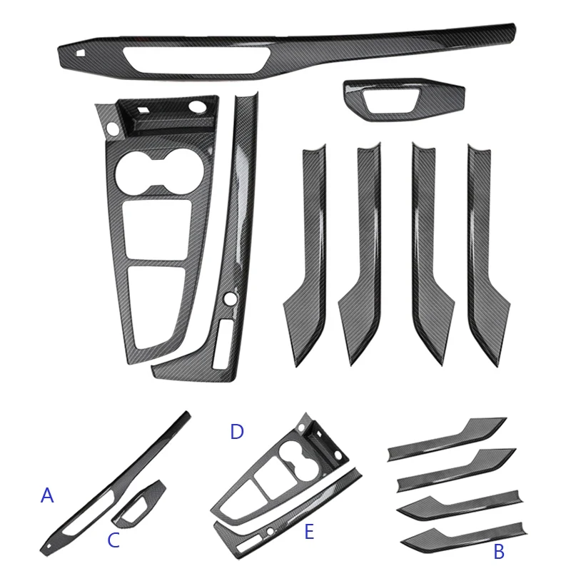 Suitable A4 A5 S4 LHD carbon fiber interior ABS mark A4 2017-2022
