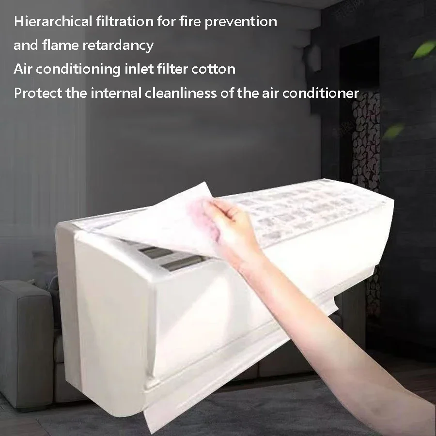 5PC Air Conditioning Filter Cotton Air Inlet Filter Screen Dust Screen Air Inlet Filter Ultra-Thin Isolation Filter Screen