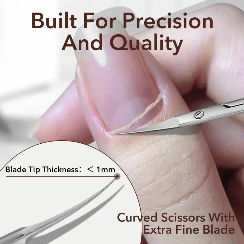 4 Teile/satz Nagel Häutchen Schere Clipper Maniküre Schere Kit Schönheit Schere Nase Haar Ohr Haar Wimpern Augenbraue Trimmen