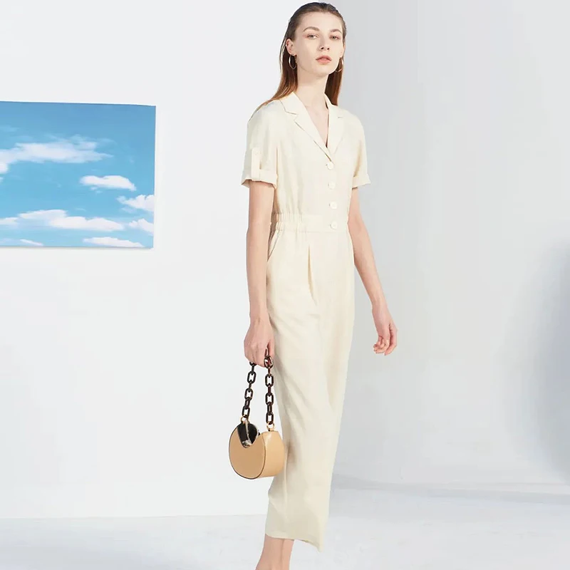 

Slim Fit Long Suit Pants Women's Brand Button 25 Summer Polyester Fiber mid Waist Trousers Versatile Sle