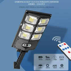 Luz Solar LED impermeable para exteriores, farola de pared con Sensor de movimiento, iluminación de jardín y patio