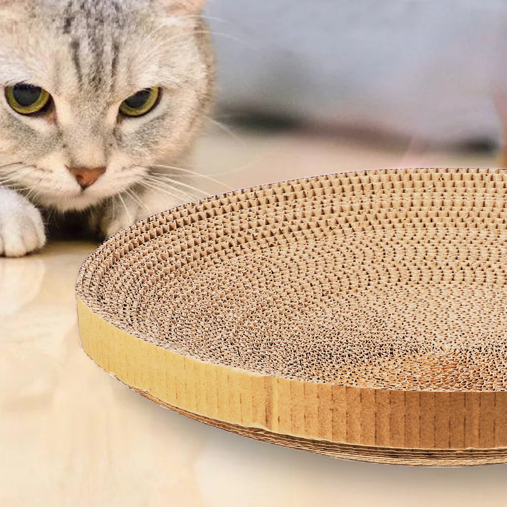 

3pcs Cat Scratching Pad Durable Corrugated Paper Core Kitten Scratch Board Wear Resistant Reusable Pet Supplies