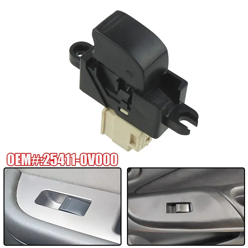 For Nissan Pathfinder X-Trail T30 Almera Patrol GU Y61 Terrano MK2 R20 Car Window Lifter Control Switch Button 25411-0V000