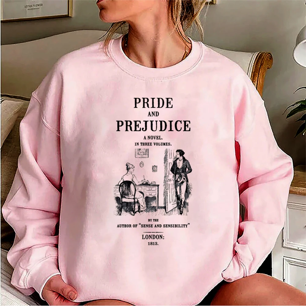 Pride and Prejudice Sweatshirt Jane Austen Hoodie Literary Bookish Sweater Pemberley Jumper Jane Austen Fan Crewneck Sweatshirts