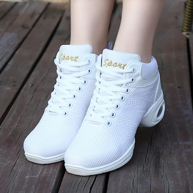 

Baie New Women's Dance oes High Top Soft Bot Net Face Summer Ballet Jazz Square Dancing oes Fan Dance Fitn oes